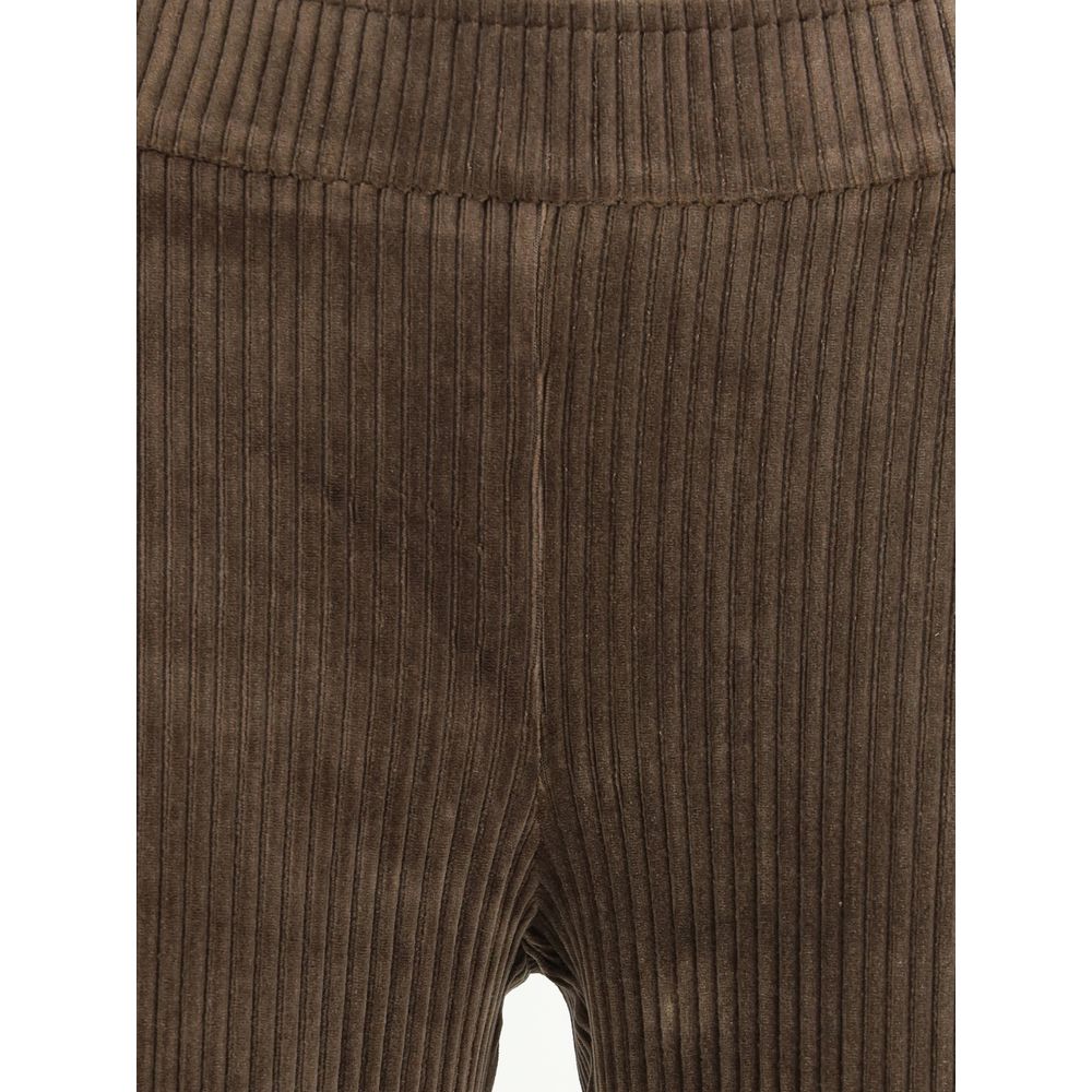 Avenue Montaigne Braune Baumwoll-Hose im Casual-Look