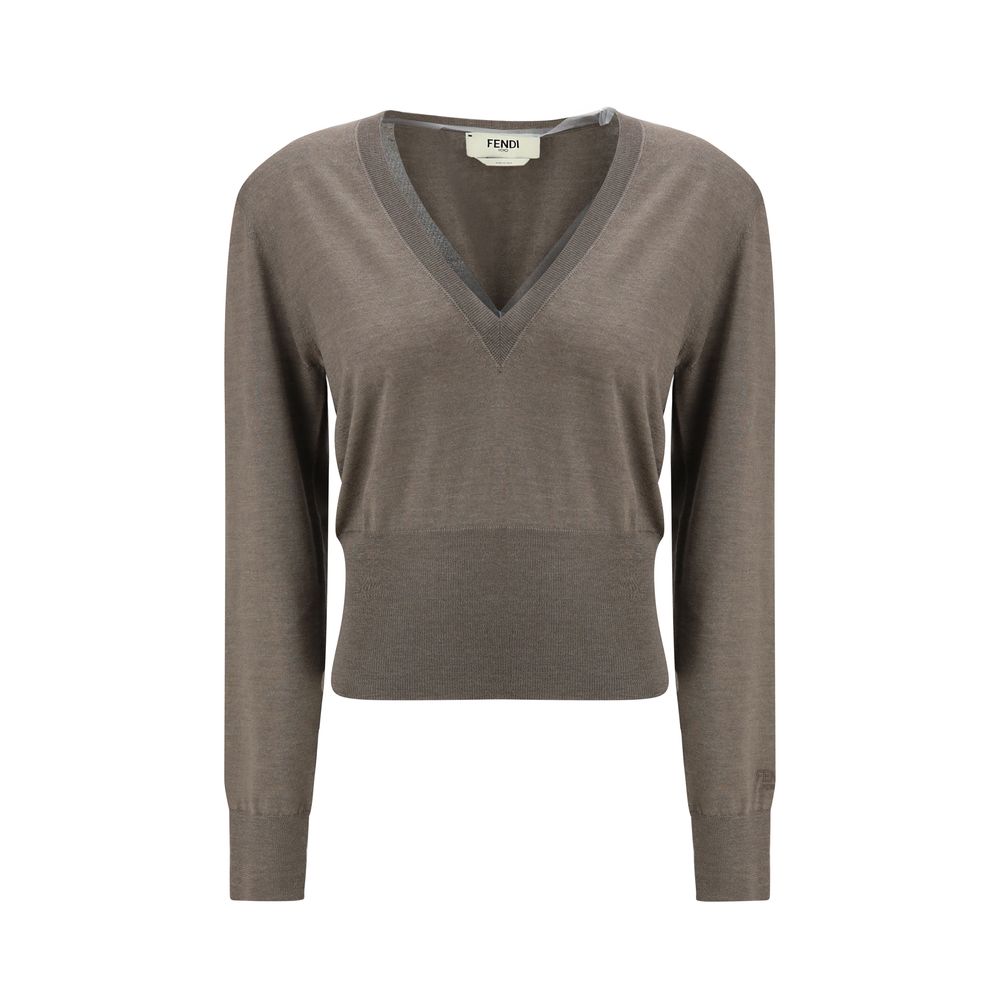 Fendi Brauner Kaschmir-Pullover
