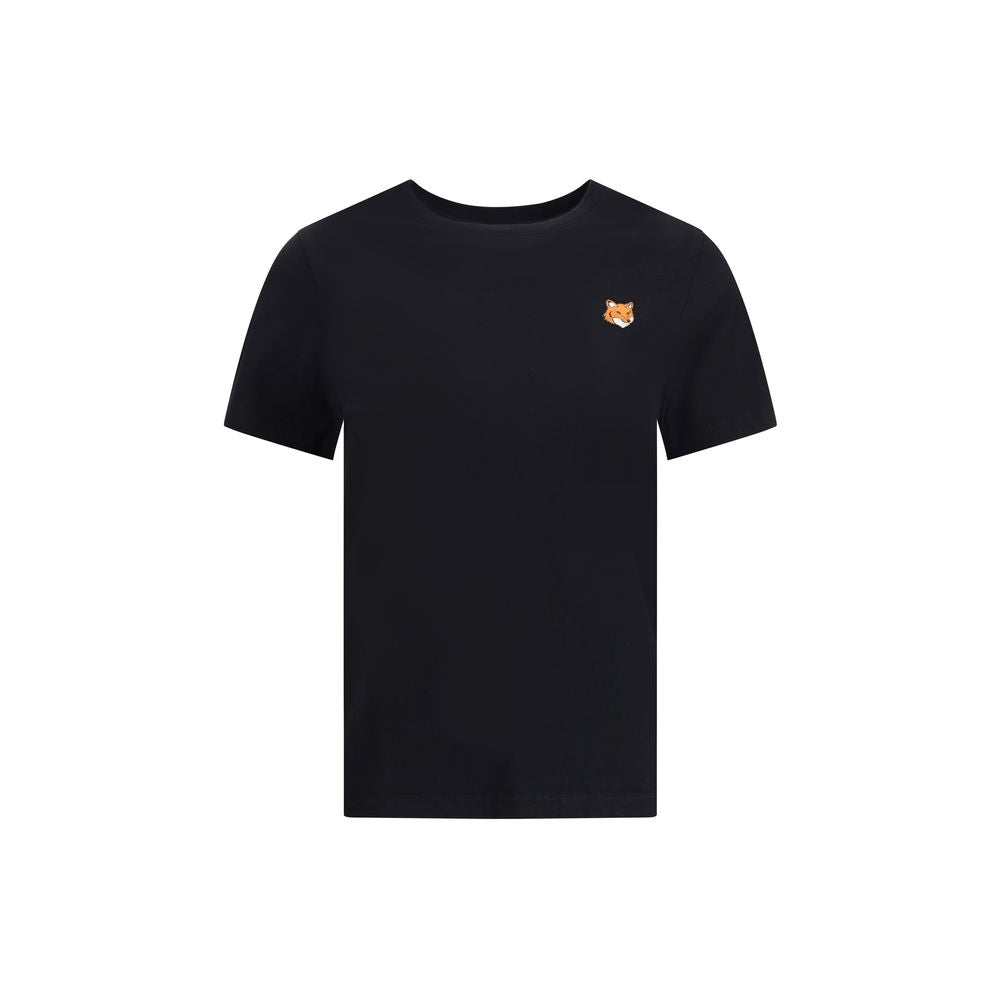 Maison Kitsuné Baumwoll-T-Shirt in Schwarz