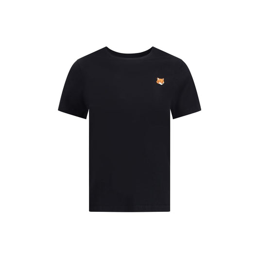 Maison Kitsuné Baumwoll-T-Shirt in Schwarz