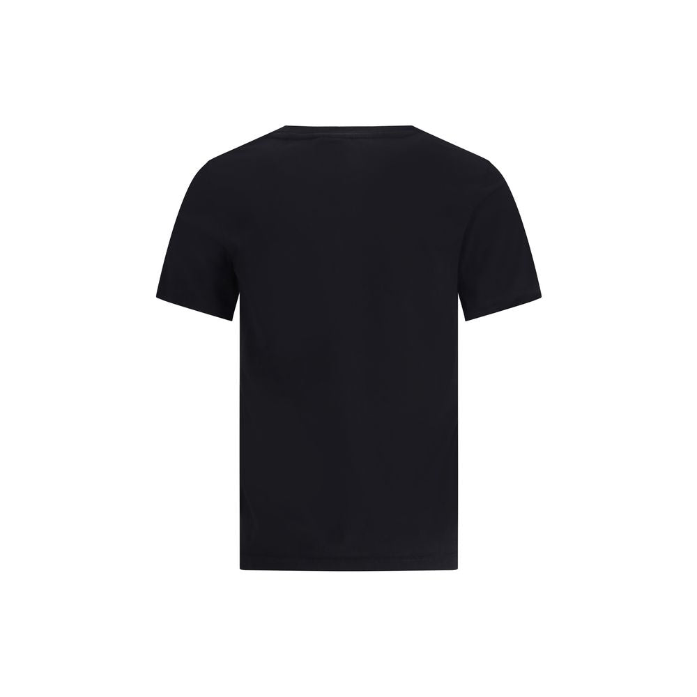 Maison Kitsuné Baumwoll-T-Shirt in Schwarz