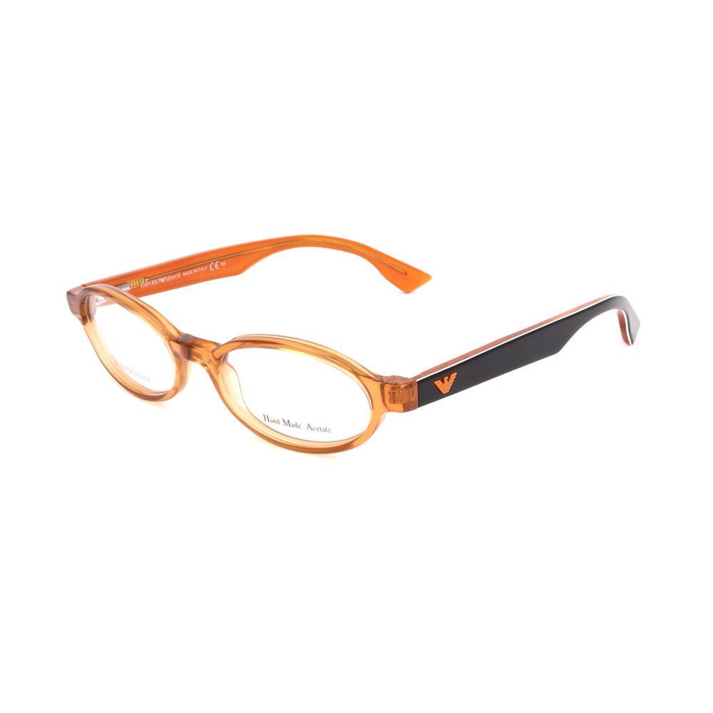 Emporio Armani Brillengestell aus braunem Acetat