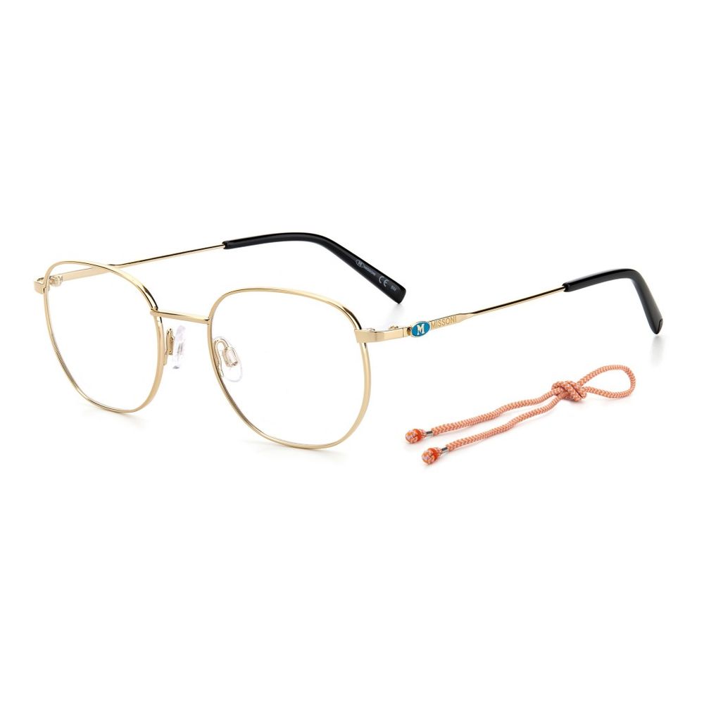 M Missoni Goldene Metallbrille (Gestelle)