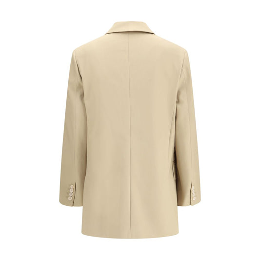 Max Mara Beiger Baumwoll-Blazer