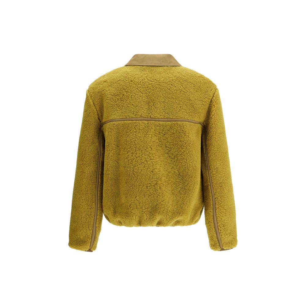 Ami Paris Grüne Polyester-Jacke