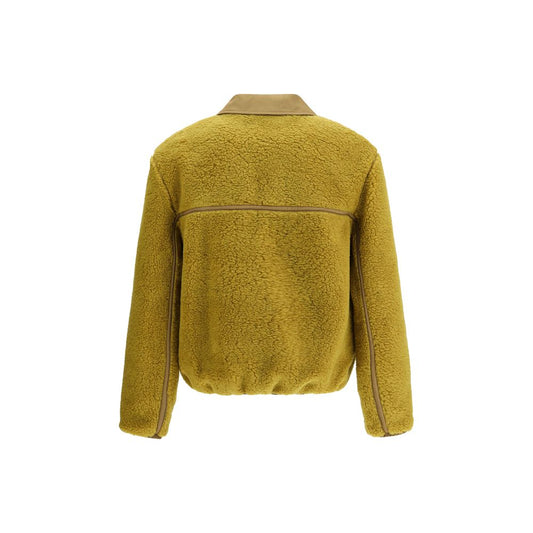 Ami Paris Grüne Polyester-Jacke