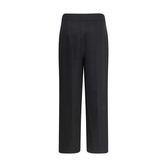 Max Mara Schwarze Wollhose aus Fleece