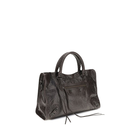 Balenciaga Mittelbraune Kalbshaut Bos Taurus Schultertasche