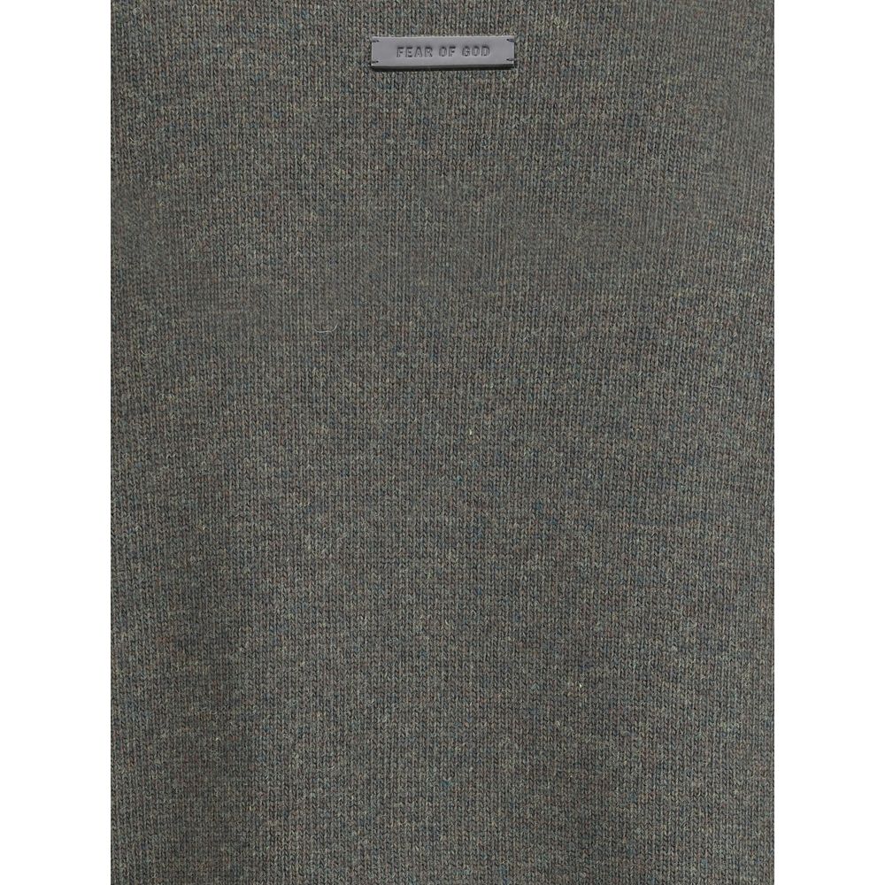 Fear Of God Schwarzer Woll-Sweatshirt aus Fleece