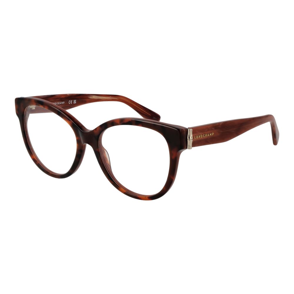 Longchamp Braune Acetat-Brille (Gestell)