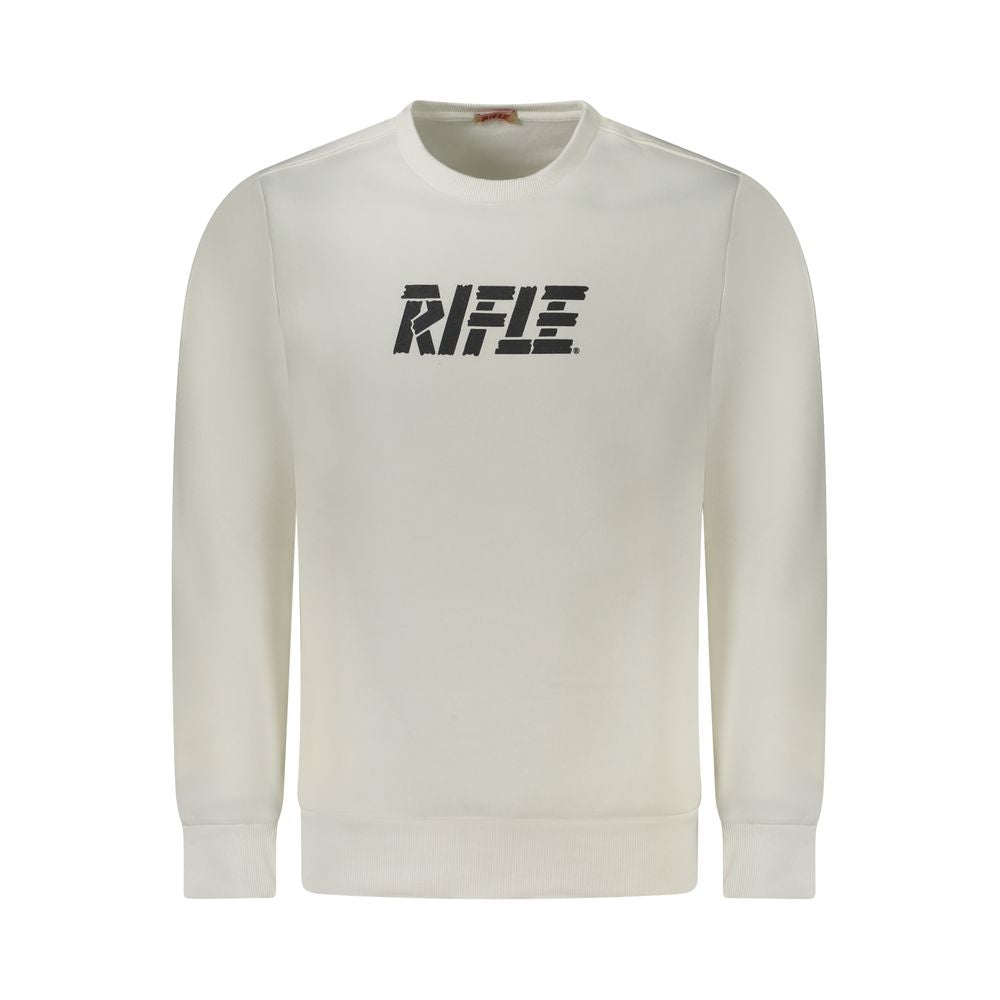 Rifle Baumwoll-Sweatshirt in Weiß