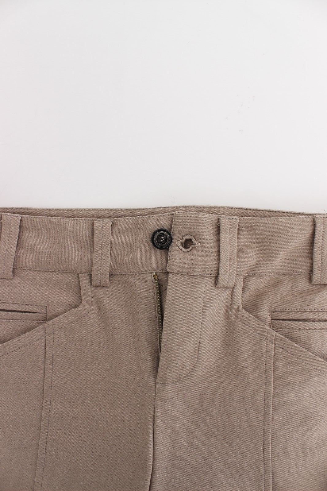 Cavalli Class Beige Skinny Slim Straight Chinos