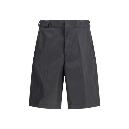 Prada Schwarze Bermuda-Shorts aus recyceltem Polyamid