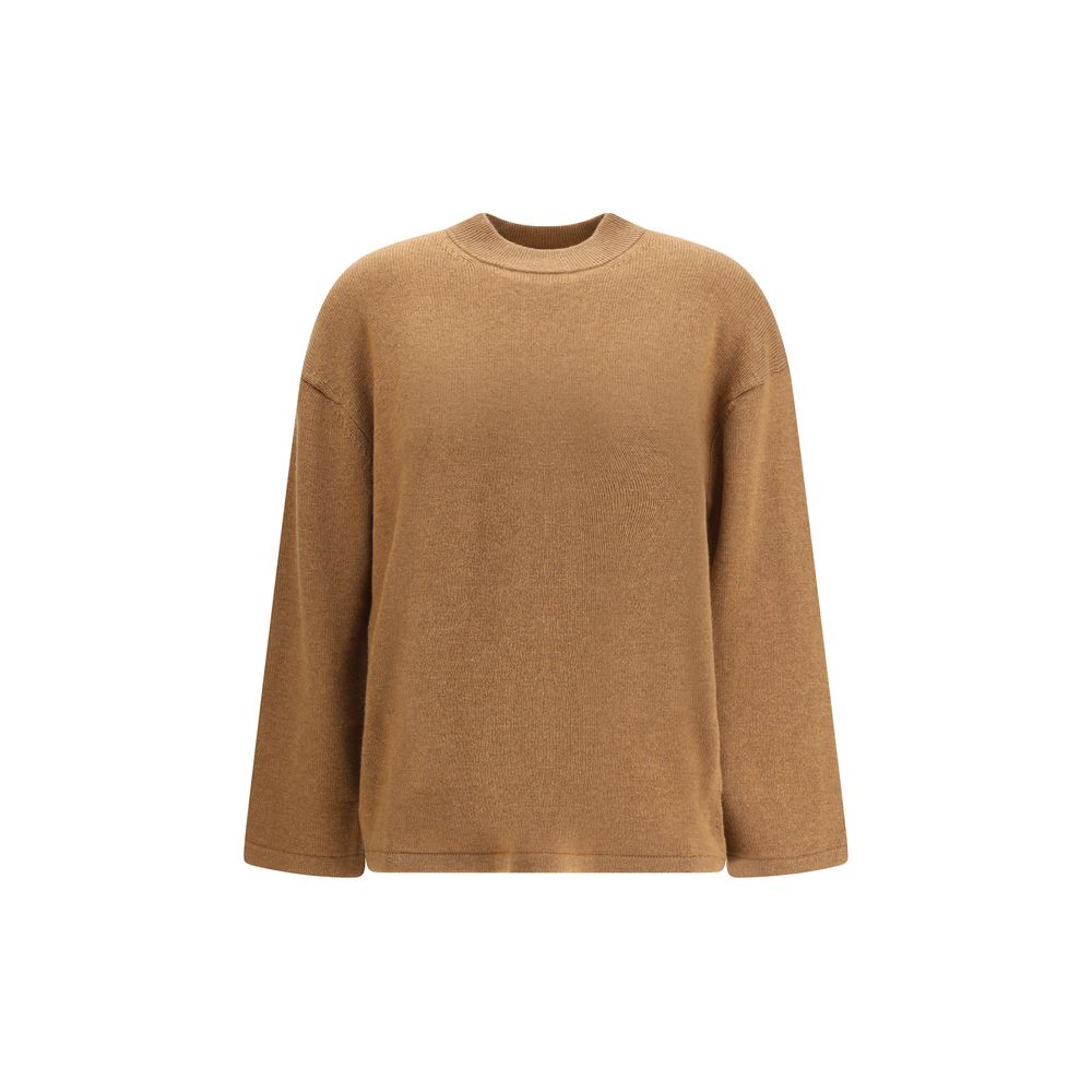 Max Mara Brauner Woll-Sweatshirt