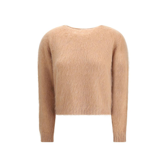 Max Mara Brauner Polyamid-Sweatshirt