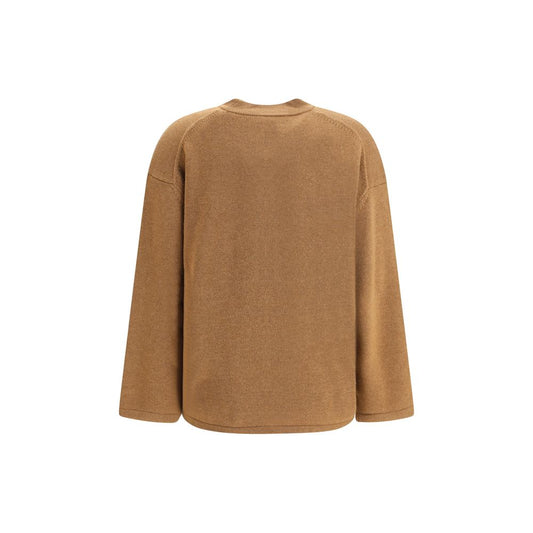 Max Mara Brauner Woll-Sweatshirt