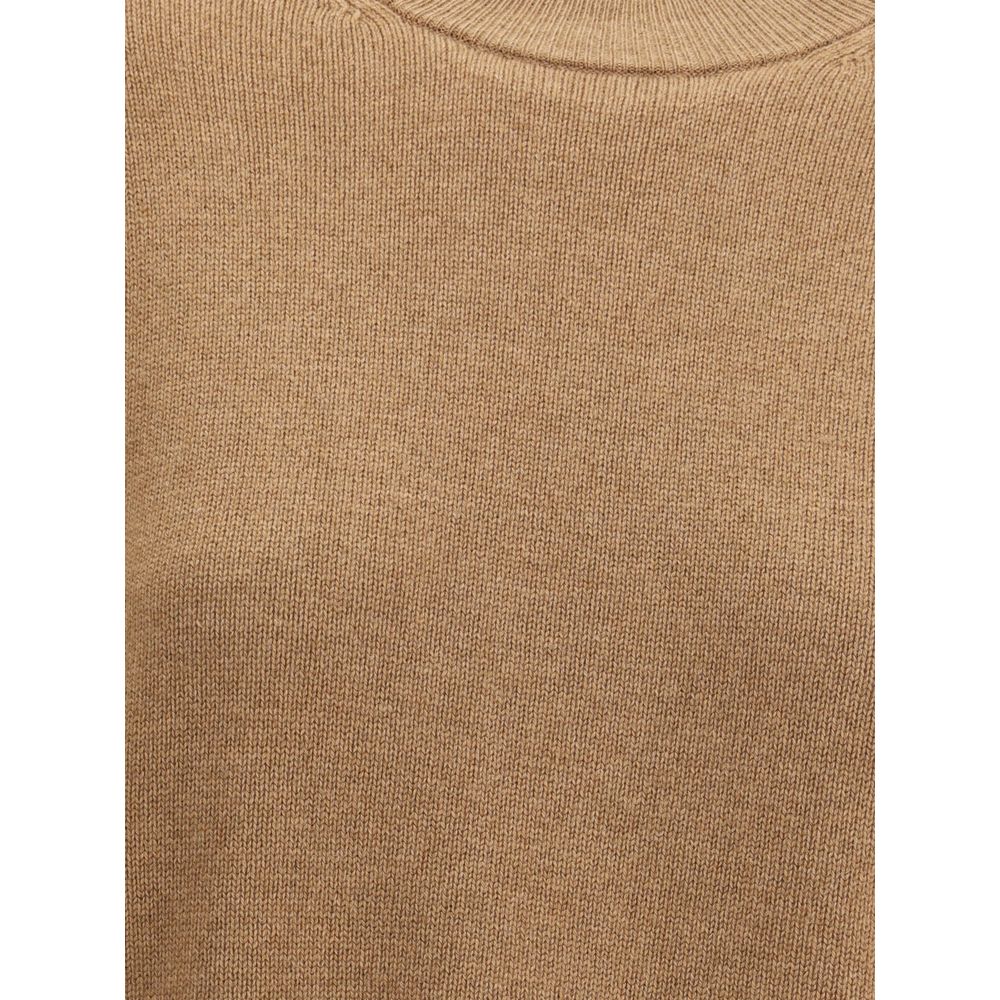 Max Mara Brauner Woll-Sweatshirt