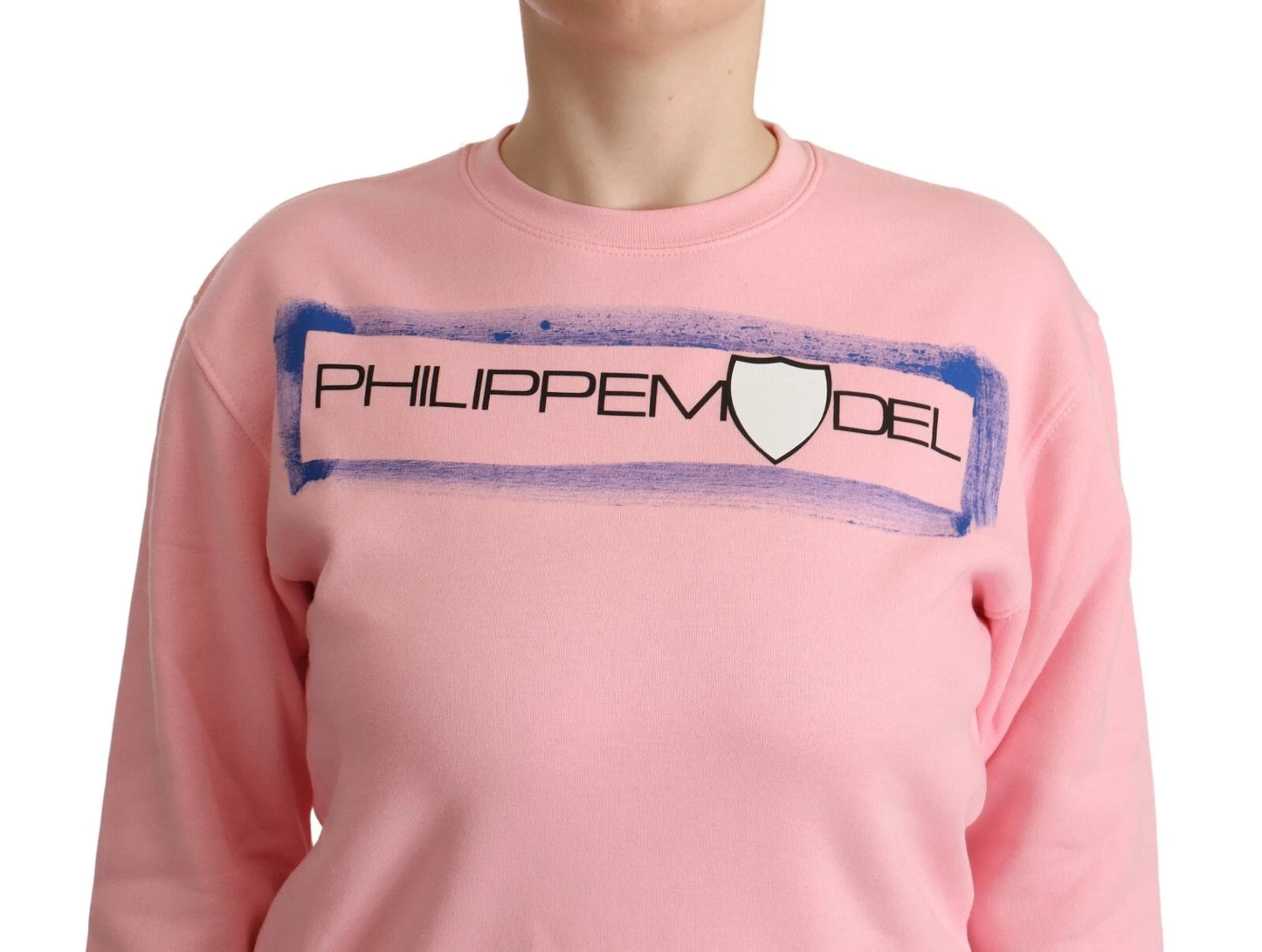 Philippe Model Rosa Pullover mit langem Arm und Print