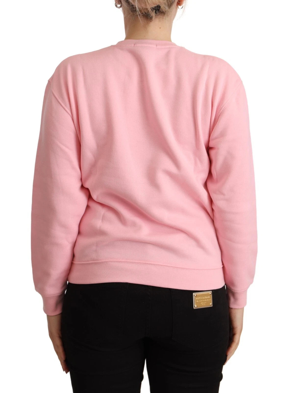 Philippe Model Rosa Pullover mit langem Arm und Print