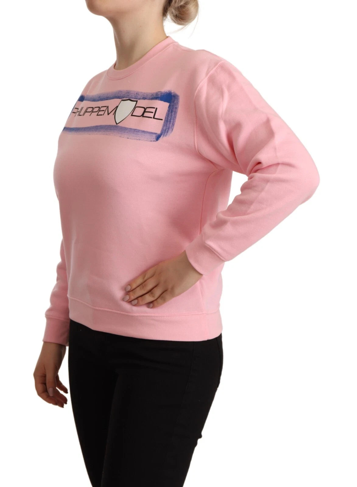 Philippe Model Rosa Pullover mit langem Arm und Print