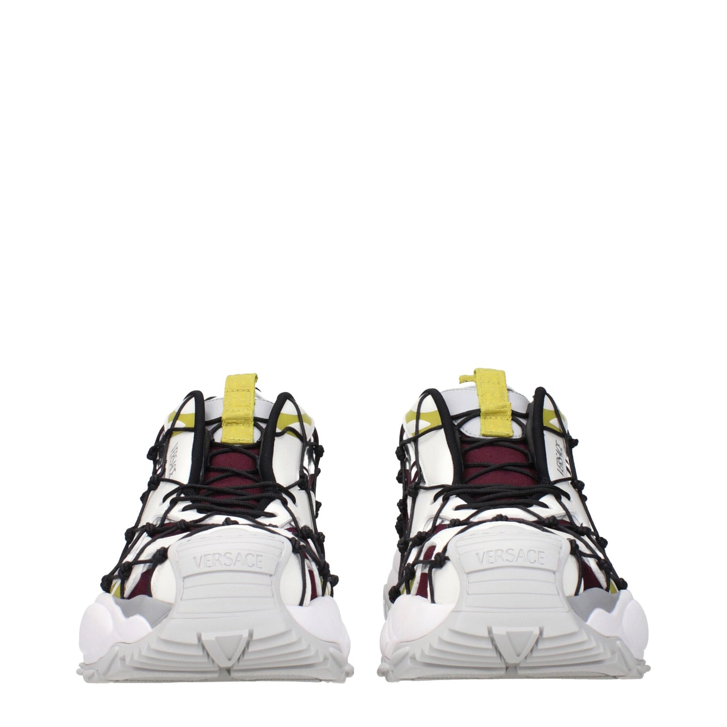 Versace Rote Stoff-Sneaker