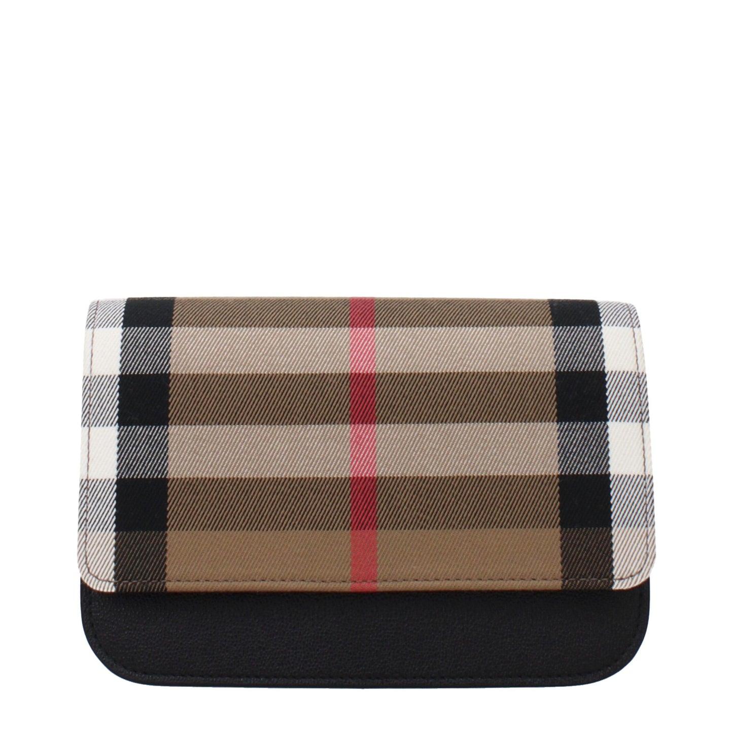 Burberry Beigefarbene Stoff-Clutch