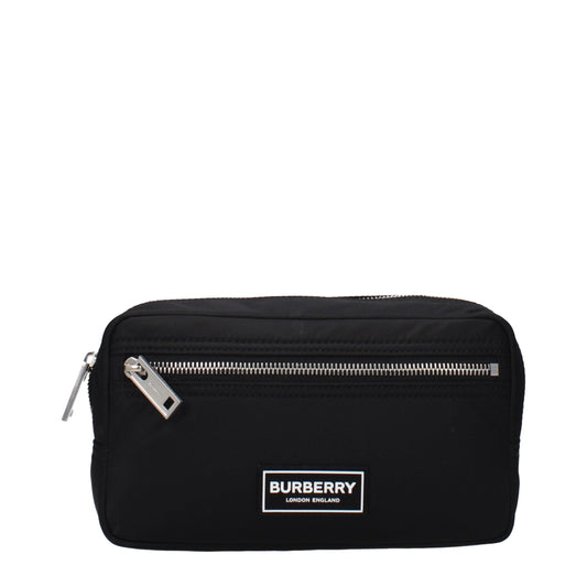 Burberry Schwarze Nylon-Clutch-Tasche
