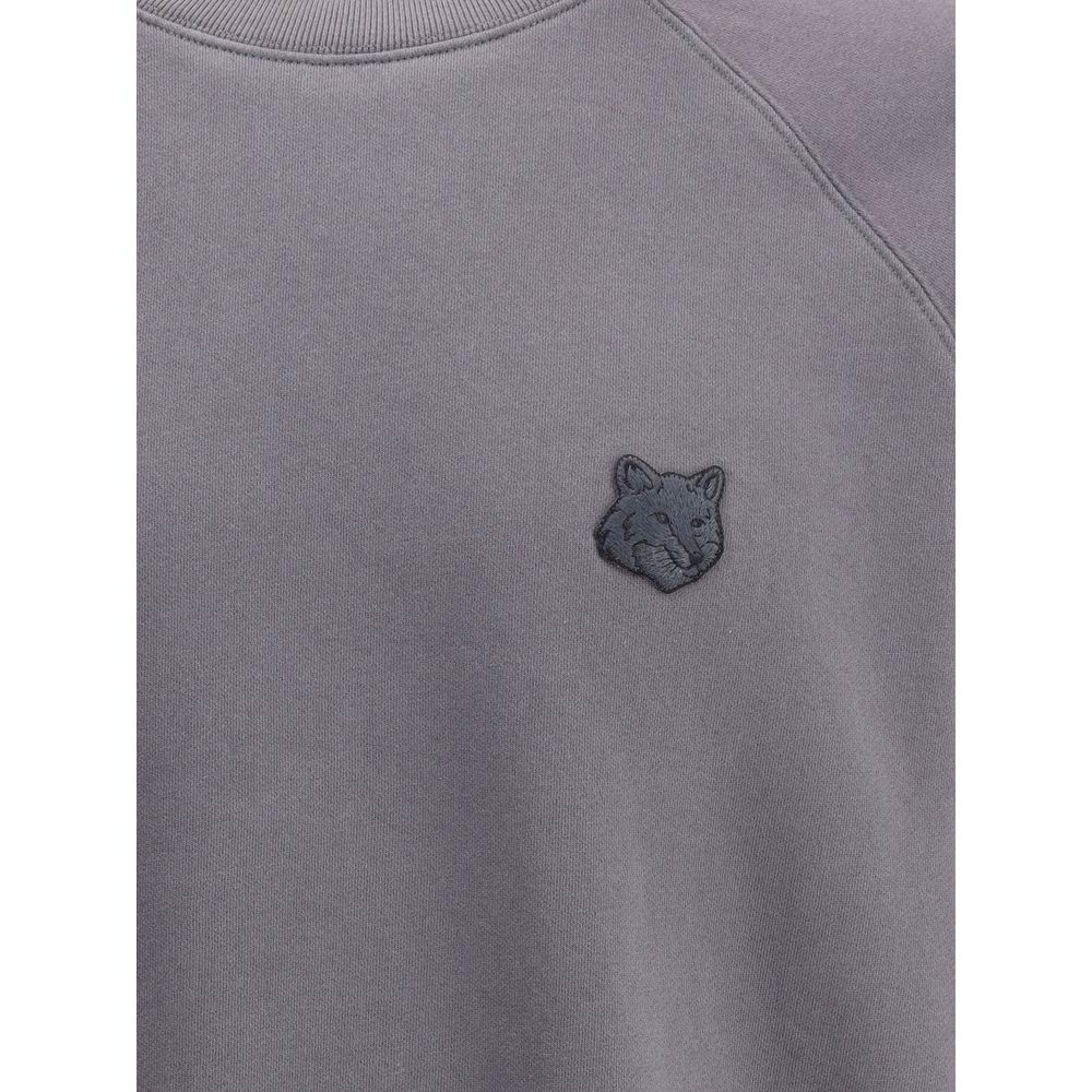Maison Kitsuné Graues Baumwoll-Sweatshirt