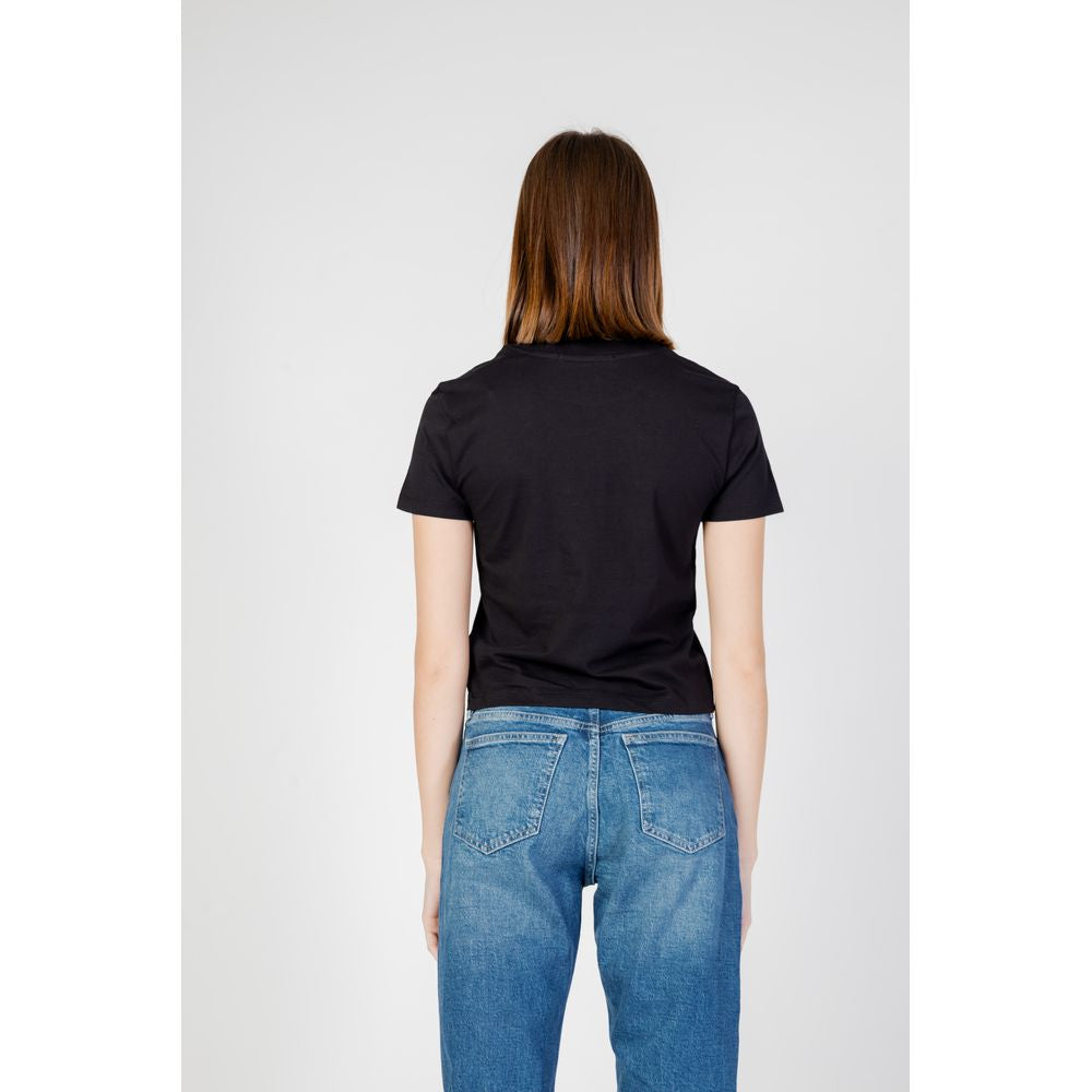 Calvin Klein Jeans Schwarzes Baumwoll-T-Shirt