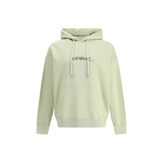 Off-White Grüner Baumwoll-Sweatshirt