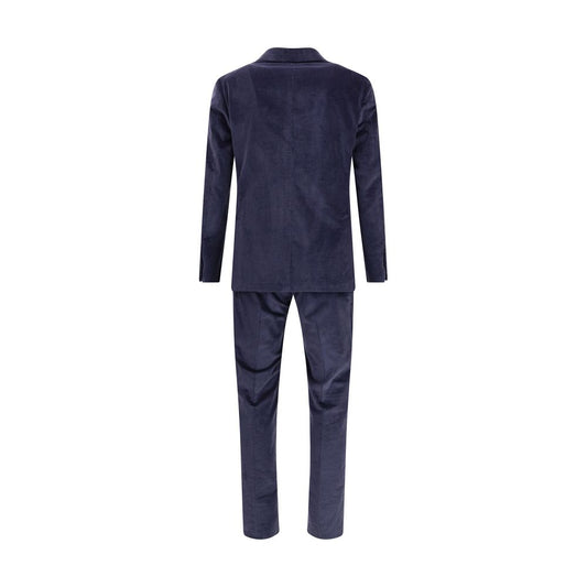 Gi Capri Blauer Baumwoll-Anzug mit zwei Teilen