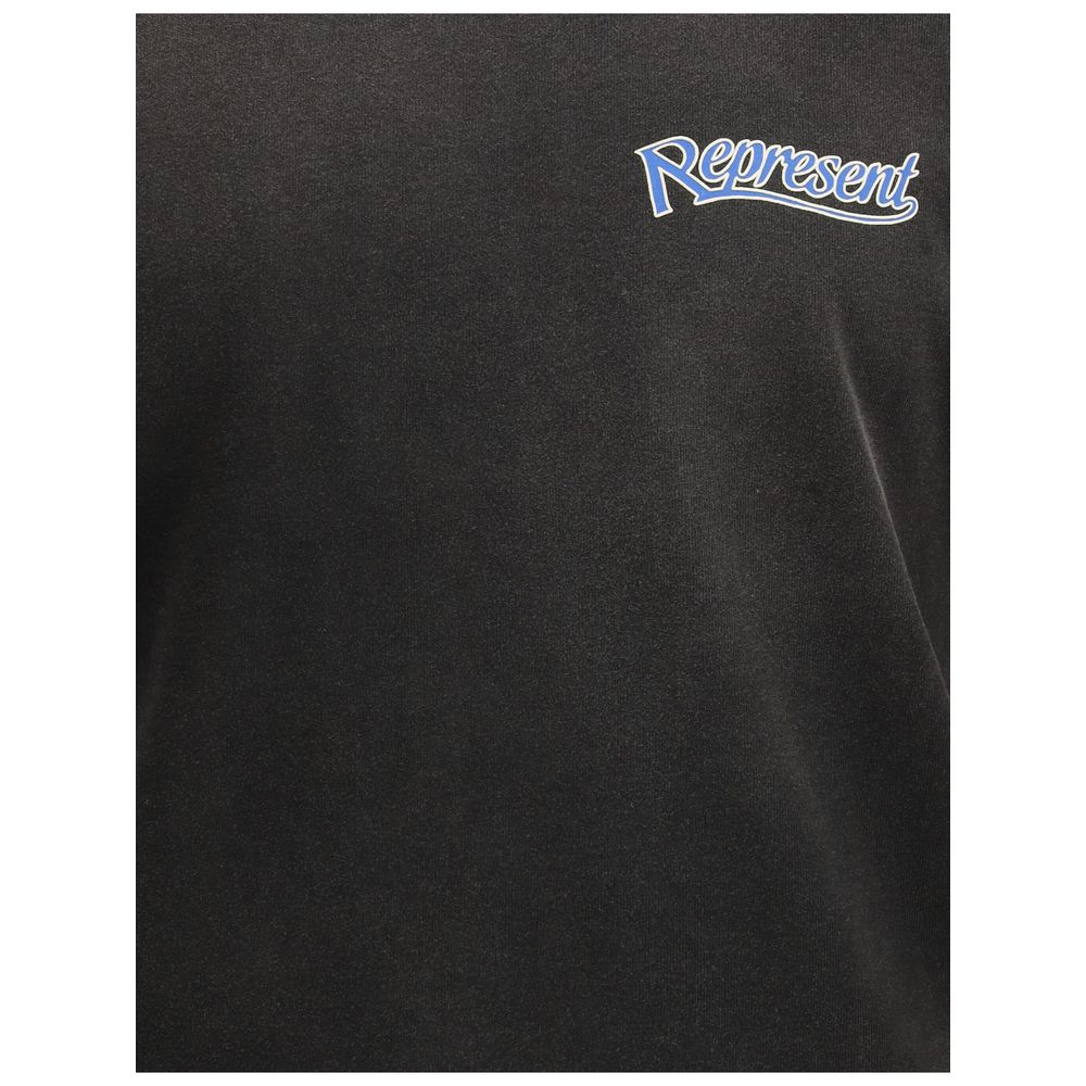 Represent Graues Baumwoll-T-Shirt