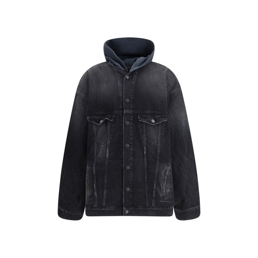 Balenciaga Schwarze Baumwoll-Jeansjacke