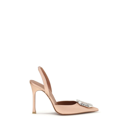 Amina Muaddi Pumps aus Kalbshaut Bos Taurus in Mehrfarben