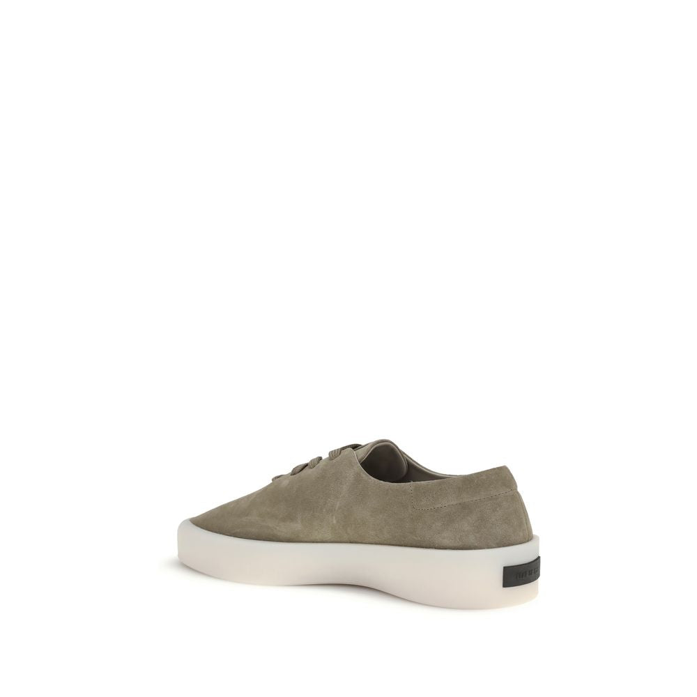 Fear Of God Beigefarbene Leder-Sneakers mit niedrigem Schaft