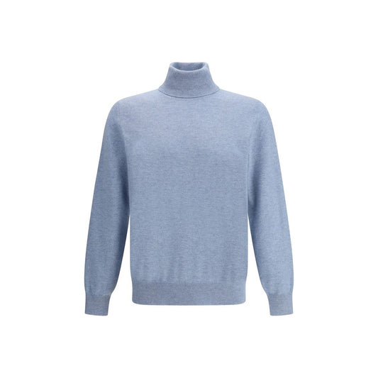 Brunello Cucinelli Hellblauer Kaschmir-Pullover