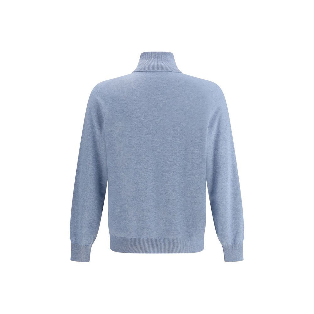 Brunello Cucinelli Hellblauer Kaschmir-Pullover
