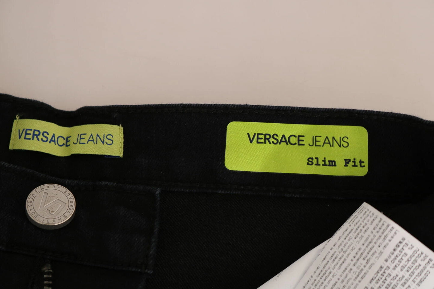 Versace Jeans Couture Dunkle Schwarze Dora Slim-Fit-Jeans