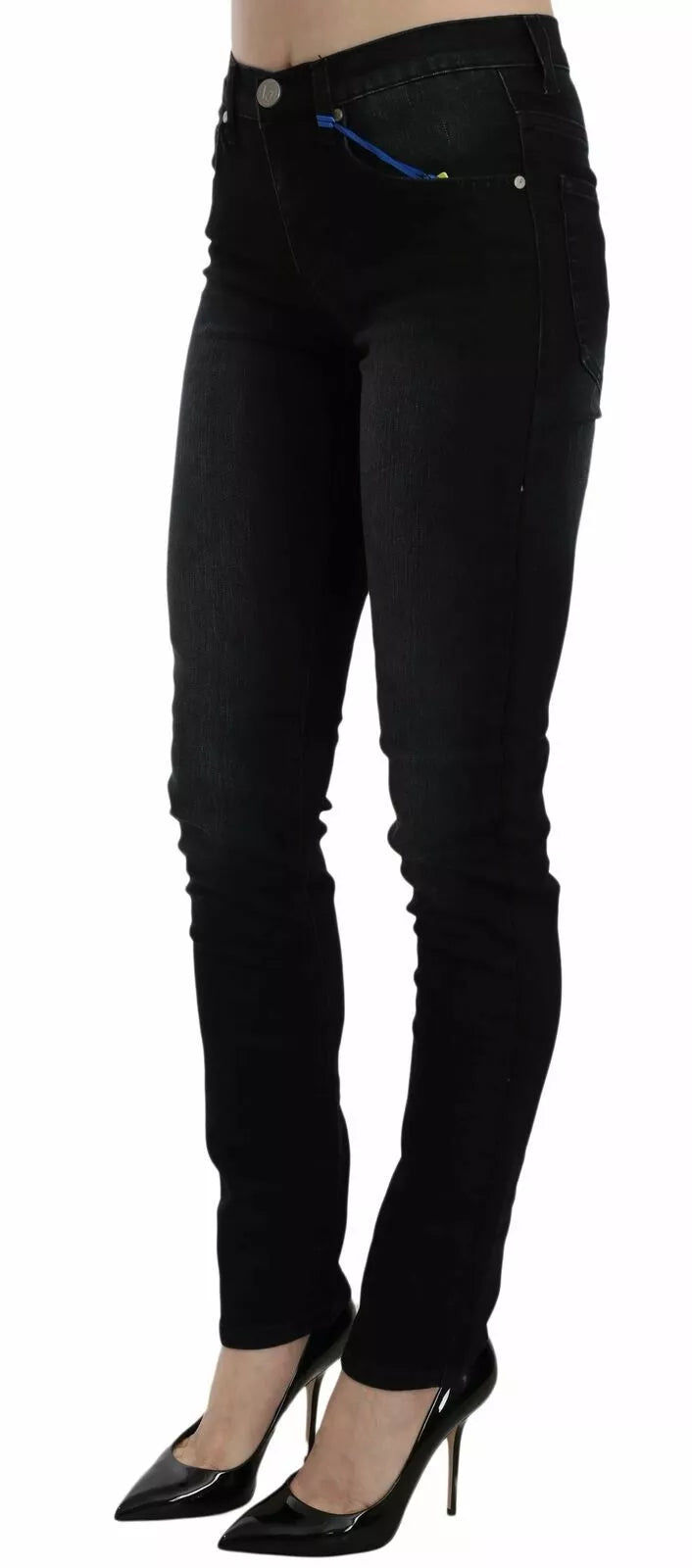 Versace Jeans Couture Dunkle Schwarze Dora Slim-Fit-Jeans