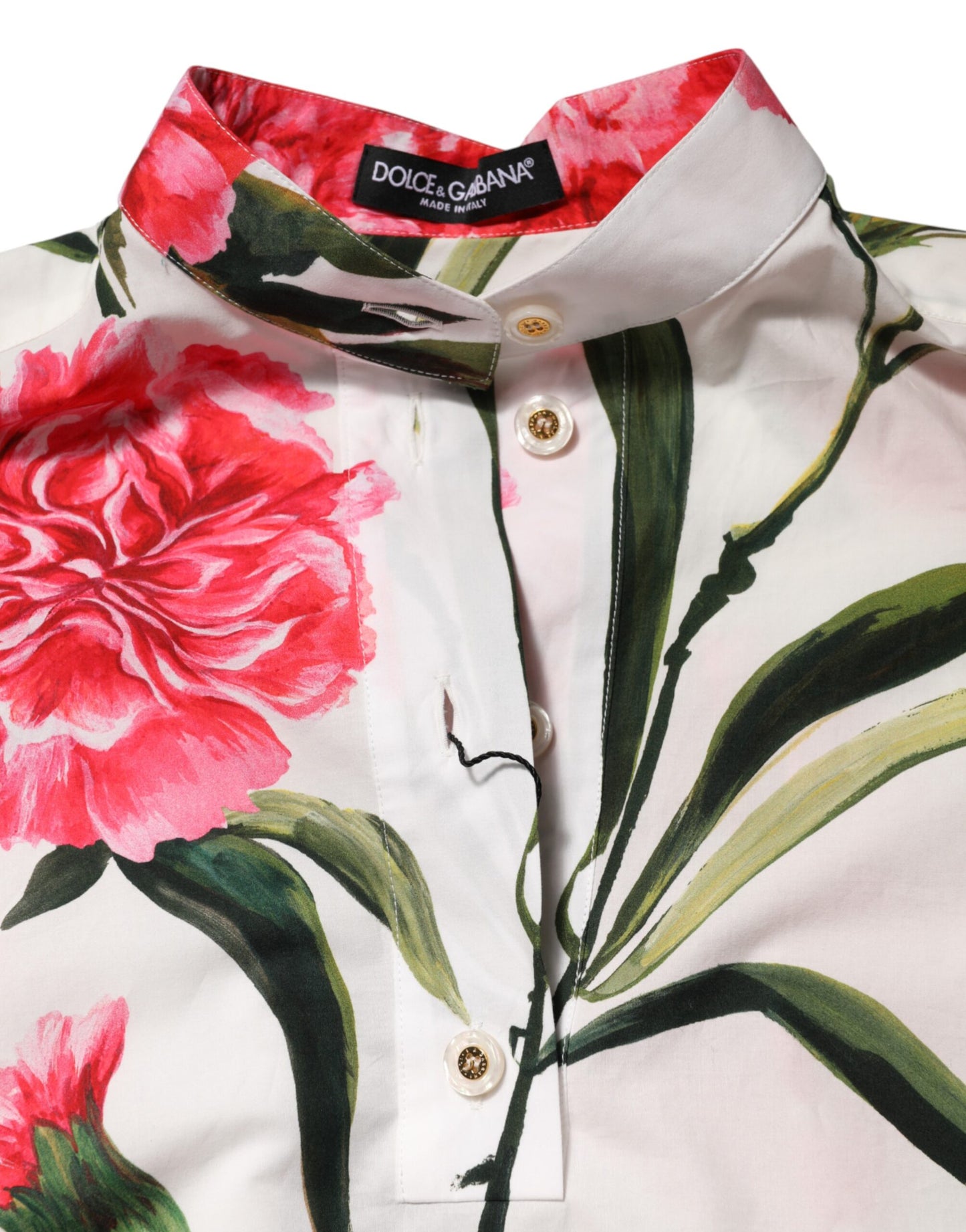 Dolce & Gabbana Bluse mit langen Ärmeln und floralem Muster in Multicolor