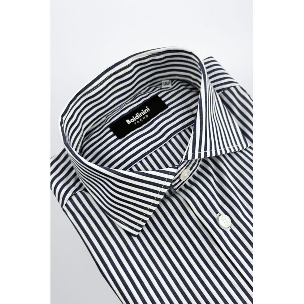 Baldinini Trend Baumwollhemd in Blau