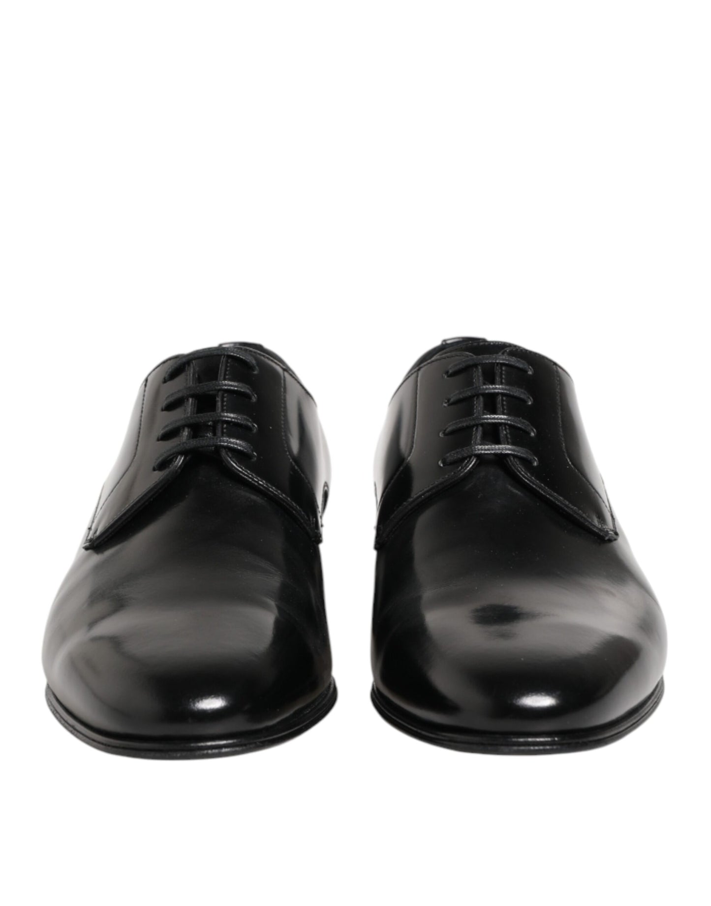 Dolce & Gabbana Schwarze Derby-Schuhe aus Kalbsleder für Herren