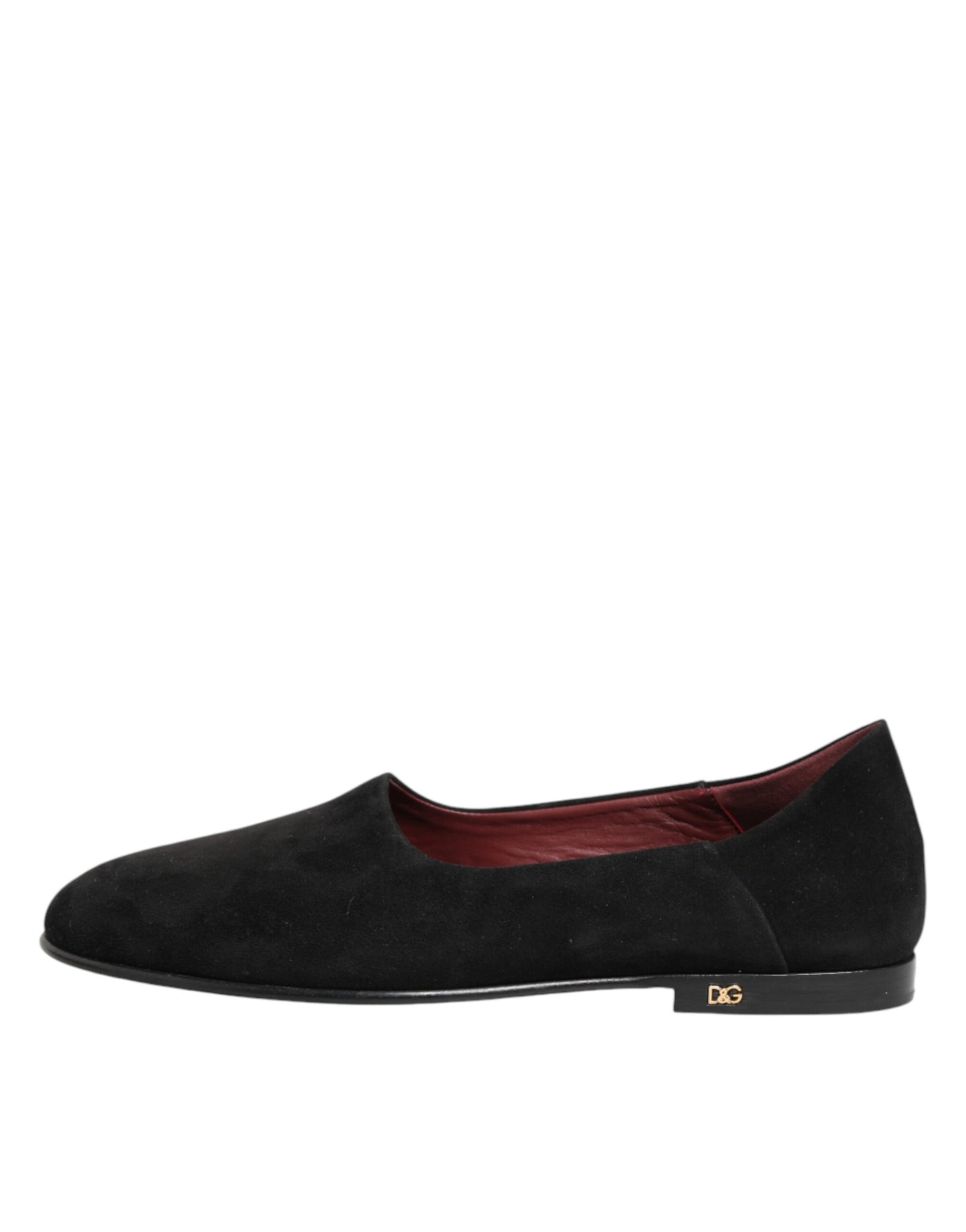 Dolce & Gabbana Schwarze Wildleder-Loafer zum Hineinschlüpfen