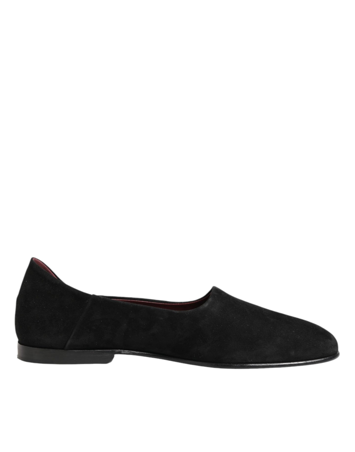 Dolce & Gabbana Schwarze Wildleder-Loafer zum Hineinschlüpfen