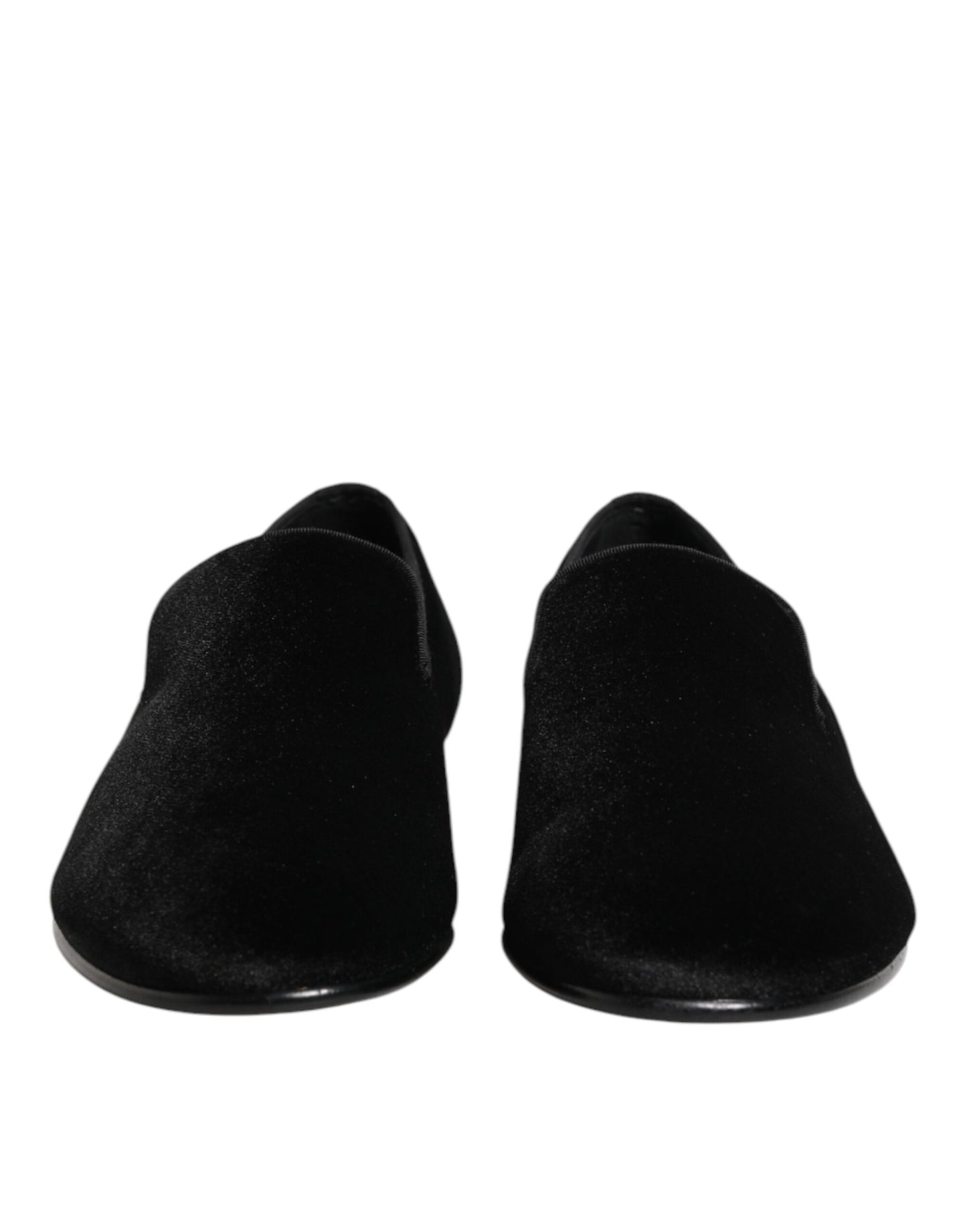 Dolce & Gabbana Schwarze Wildleder-Loafer zum Hineinschlüpfen