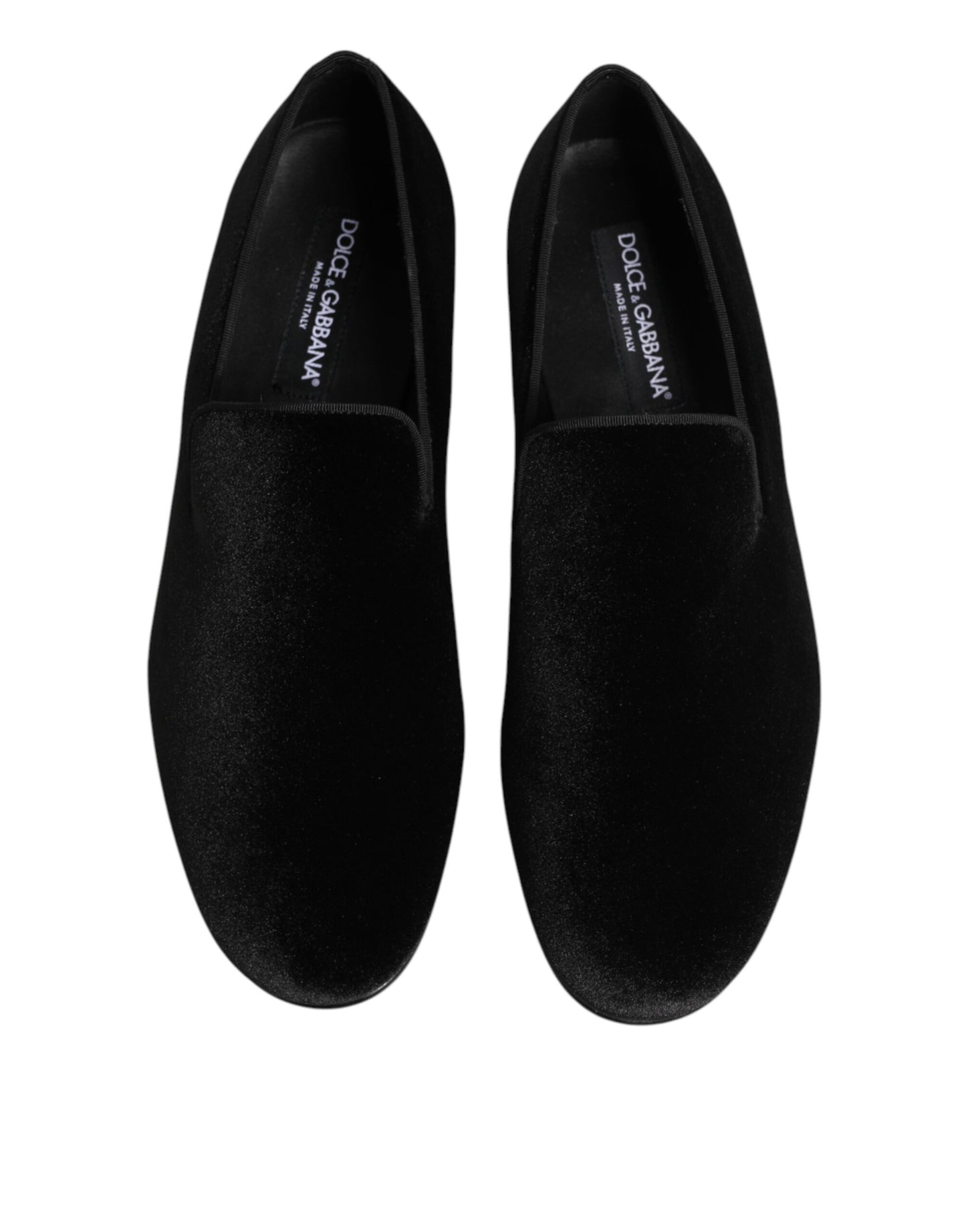 Dolce & Gabbana Schwarze Wildleder-Loafer zum Hineinschlüpfen