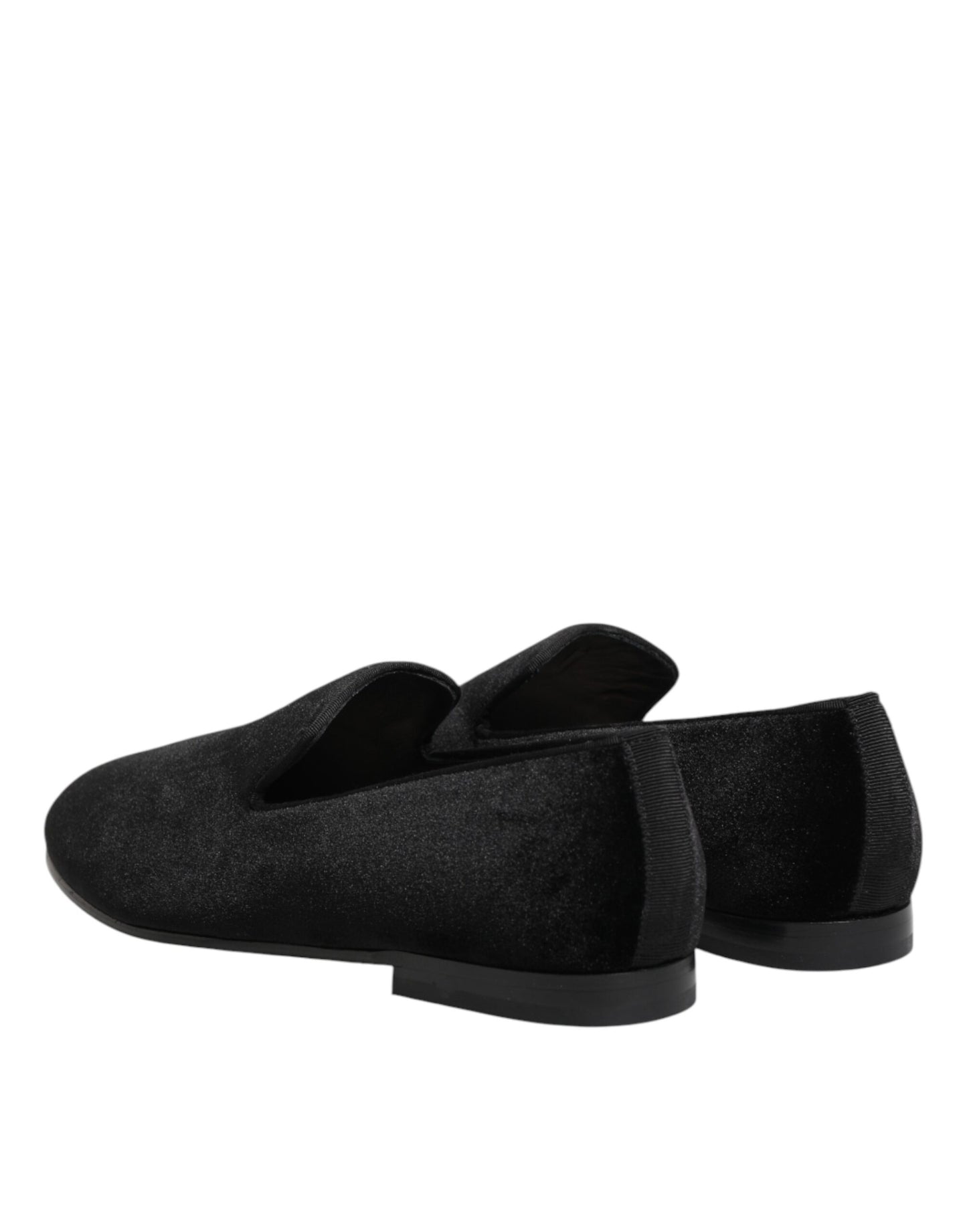 Dolce & Gabbana Schwarze Wildleder-Loafer zum Hineinschlüpfen