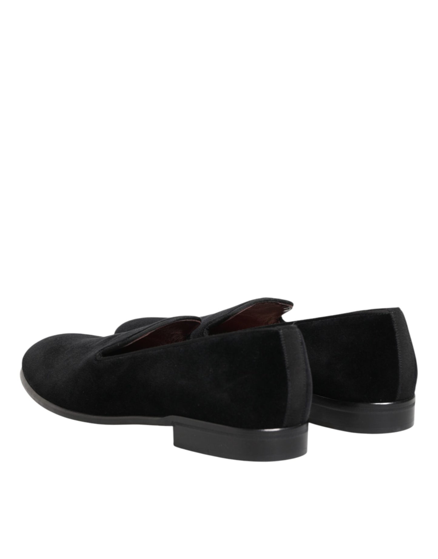 Dolce & Gabbana Schwarze Wildleder-Loafer zum Hineinschlüpfen