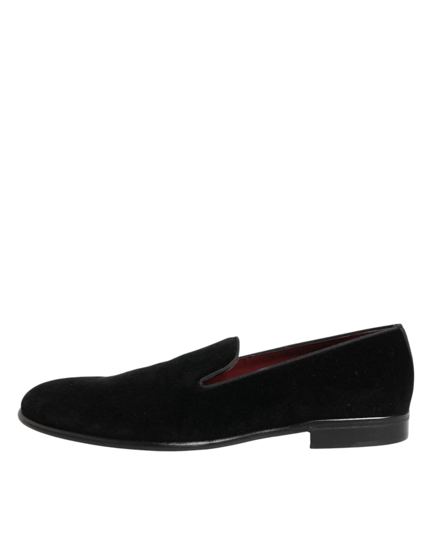 Dolce & Gabbana Schwarze Wildleder-Loafer zum Hineinschlüpfen