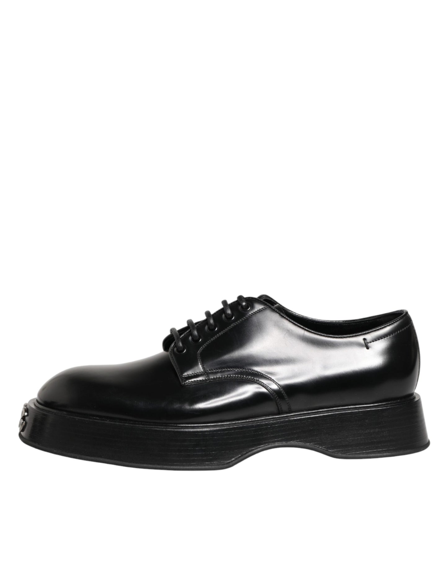 Dolce & Gabbana Schwarze Derby-Schuhe aus Kalbsleder für Herren